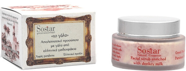 Sostar Το Γάλα Face Scrub Enriched with Donkey Milk 60ml
