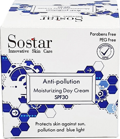 Sostar Anti Pollution Moisturizing Day Cream SPF30 50ml