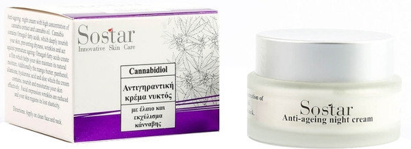 Sostar Cannabidiol Anti Ageing Night Cream 50ml
