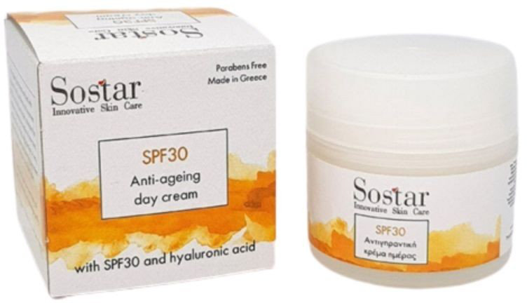 Sostar Focus Antiageing FaceCream Hyaluronic Acid SPF30 50ml Sostar Focus Antiageing FaceCream Hyaluronic Acid SPF30 50ml