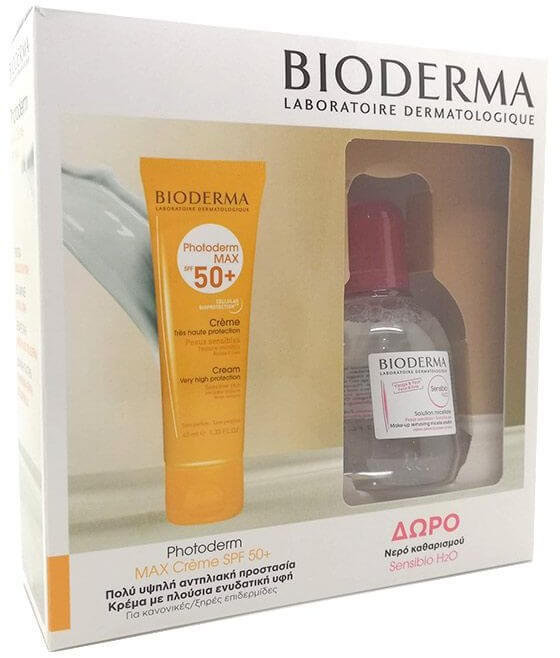 Bioderma Set Photoderm Max Cream SPF50+ & Sensibio H2O