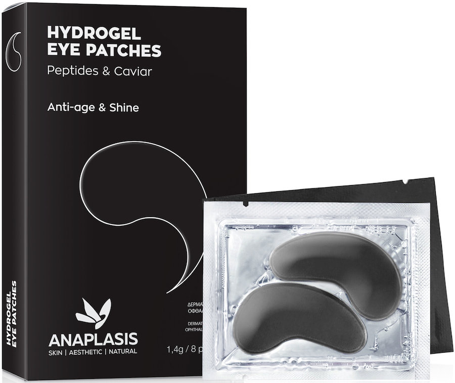Anaplasis Hydrogel Eye Patches Black Anti-Age & Shine 8τμχ