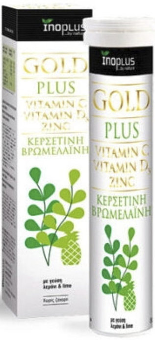 Inoplus Gold Plus Vitamin C, Vitamin D3 & Zinc 20eff.tabs