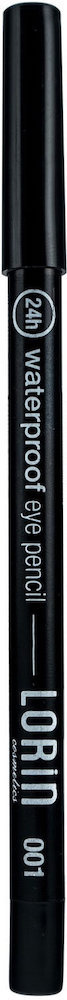 Lorin Cosmetics Waterproof Eye Pencil 001 Black 1τμχ