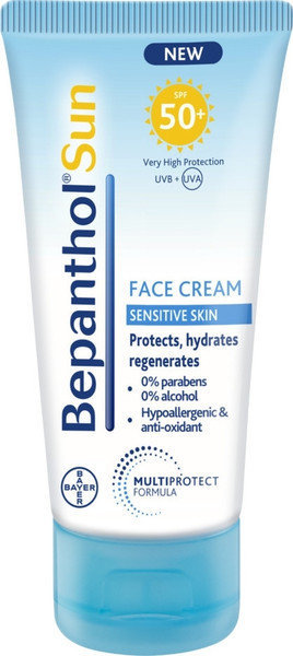Bepanthol Sun Face Cream Sensitive Skin SPF50+ 50ml