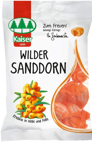 Kaiser 1889 Wilder Sanddorn Sore Throat Candies 90gr