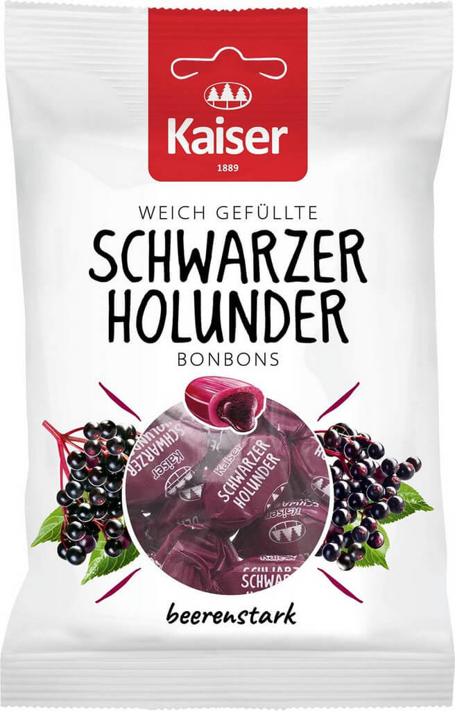 Kaiser Black Elderberry Candies 90gr 19τμχ