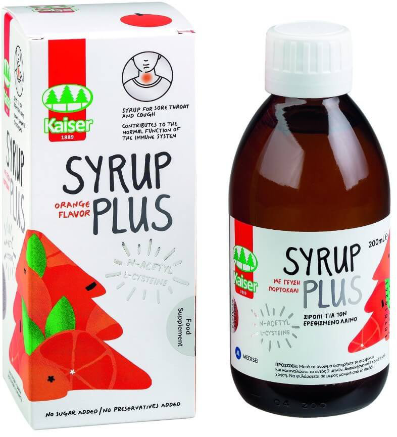 Kaiser 1889 Kids Syrup Plus Orange Flavor 200ml