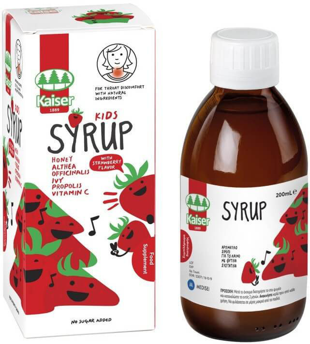 Kaiser Kids Syrup Strawberry 200ml