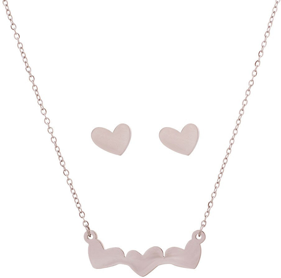 Medisei Dalee Set Triple Heart Stainless Steel 3τμχ