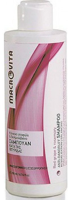 Macrovita Anti Dandruff Shampoo Red Grape & Rosemary 200ml