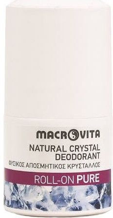 Macrovita Natural Crystal Deodorant Pure Roll On 50ml