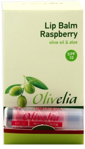 Macrovita Olivelia Lip Balm Stick Raspberry SPF10 4gr