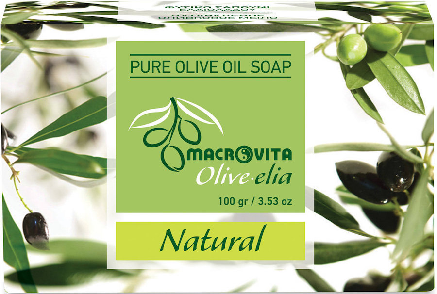 Macrovita Pure Olive Oil Soap Olive.elia Natural 100gr