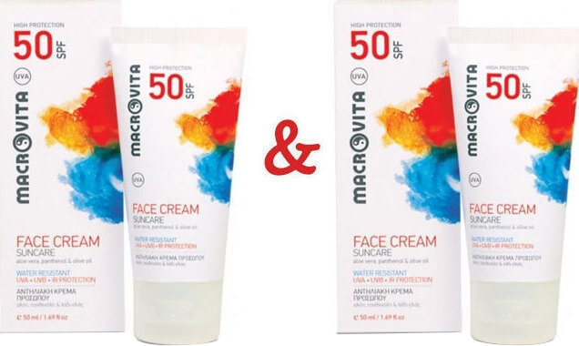 Macrovita 1+1 Suncare Face Cream SPF50 2x50ml