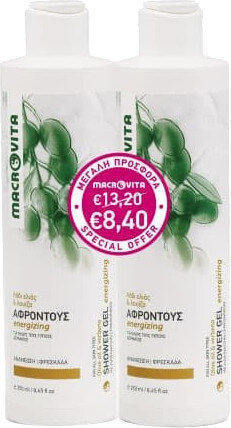 Macrovita 1+1 Shower Gel Olive Oil & Verbena 2x250ml