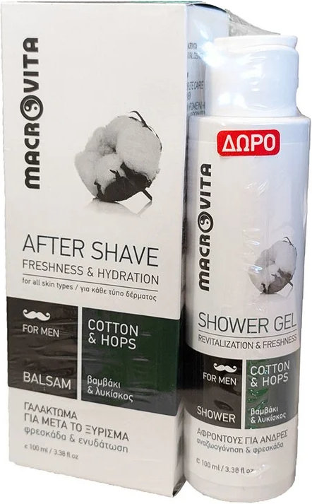 Macrovita Men After Shave Balsam 100ml + Δώρο Shower Gel 100ml