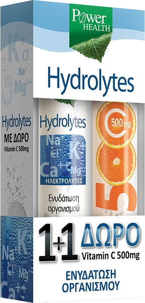 Power Health 1+1 Hydrolytes & Vitamin C 500mg 2x20eff.tabs