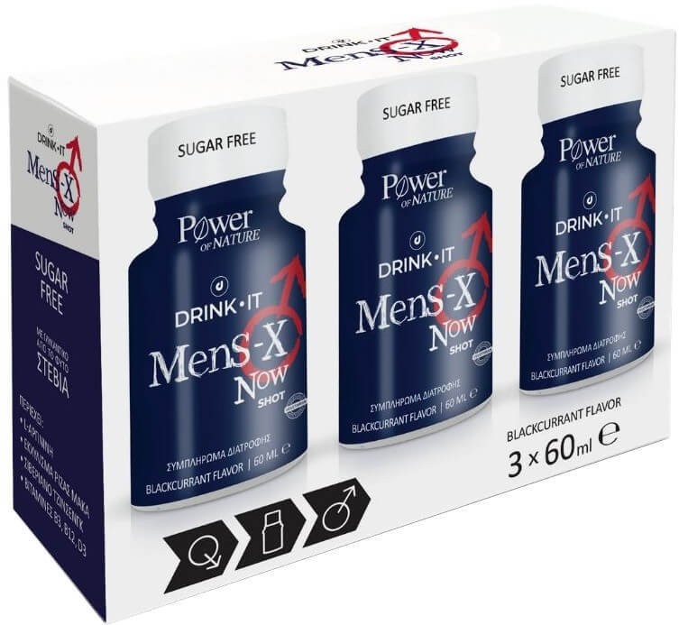 Power Health Drink-It Mens-X Now Shot 3x60ml