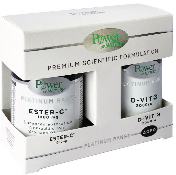 Power Health Platinum Ester-C 1000mg+Vitamin D-Vit3 2000iu
