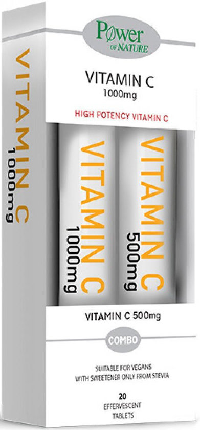 Power Health Vitamin C 1000mg Stevia + ΔΩΡΟ Vitamin C 500mg Power Health Vitamin C 1000mg Stevia + ΔΩΡΟ Vitamin C 500mg