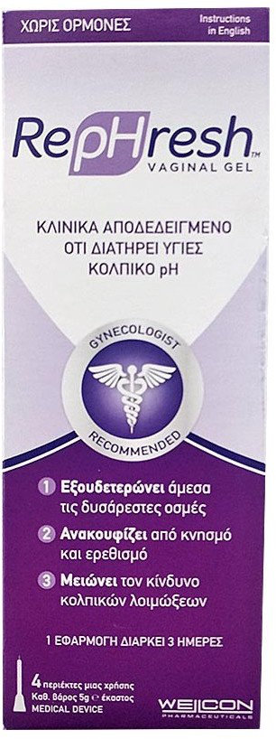 Wellcon RepHresh Vagina Gel 4x5gr