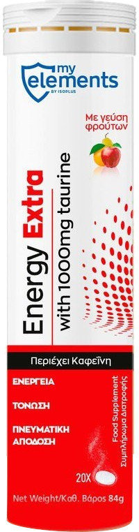 My Elements Energy Extra with Taurine 1000mg 20eff.tabs