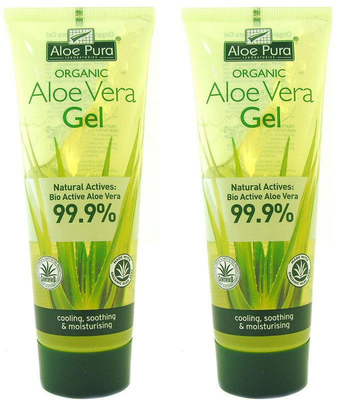 Optima Aloe Pura Organic Aloe Vera 99.9% Gel 2x100ml