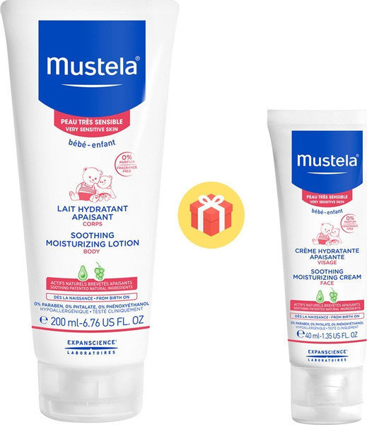 Mustela Promo Soothing Moisturizing Lotion+Face Cream