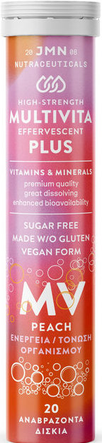 Jmn Nutraceuticals Multivita Plus Peach Flavour 20eff.tabs