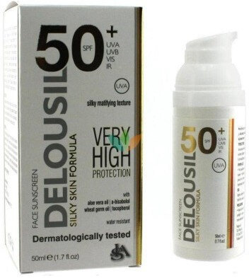 Delousil Silky Skin Face Sunscreen SPF50+ 50ml