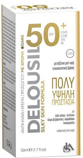 Delousil Silky Skin Formula Dark Color SPF50 50ml