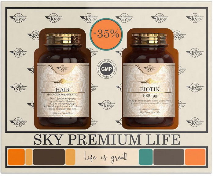 Sky Premium Life Biotin 1000μg & Hair Advanced Formulation