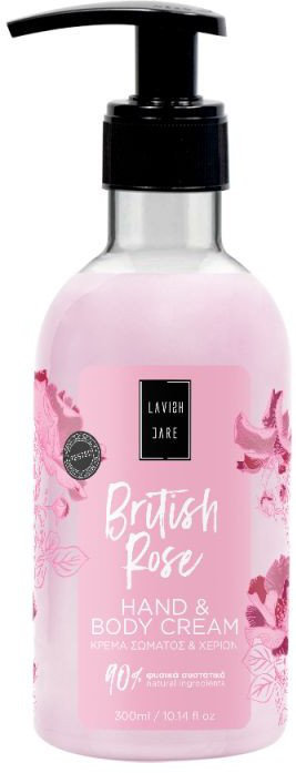 Lavish Care British Rose Hand & Body Cream 300ml
