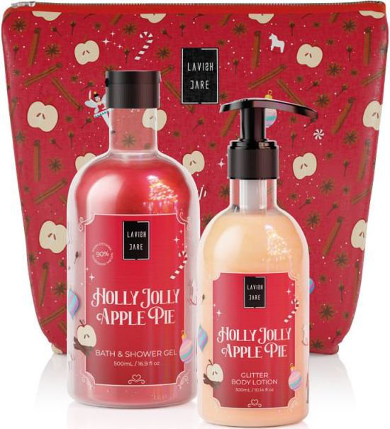 Lavish Care Holly Jolly Apple Pie Bag Set