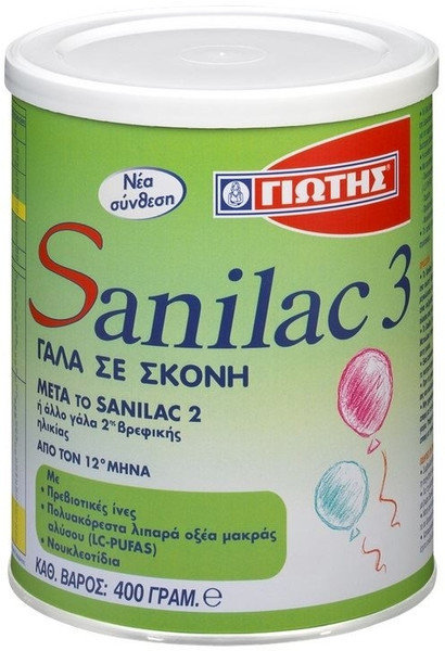 Γιώτης Sanilac 3 Baby Milk Powder 12m+ 400gr