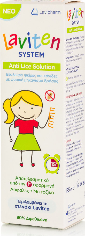 Lavipharm System Anti Lice Solution 125ml
