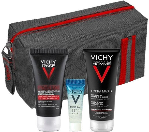 Vichy Promo Xmas Structure Force Grey/Red 