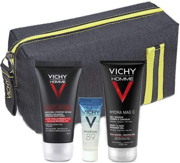 Vichy Promo Xmas Structure Force Grey/Yellow