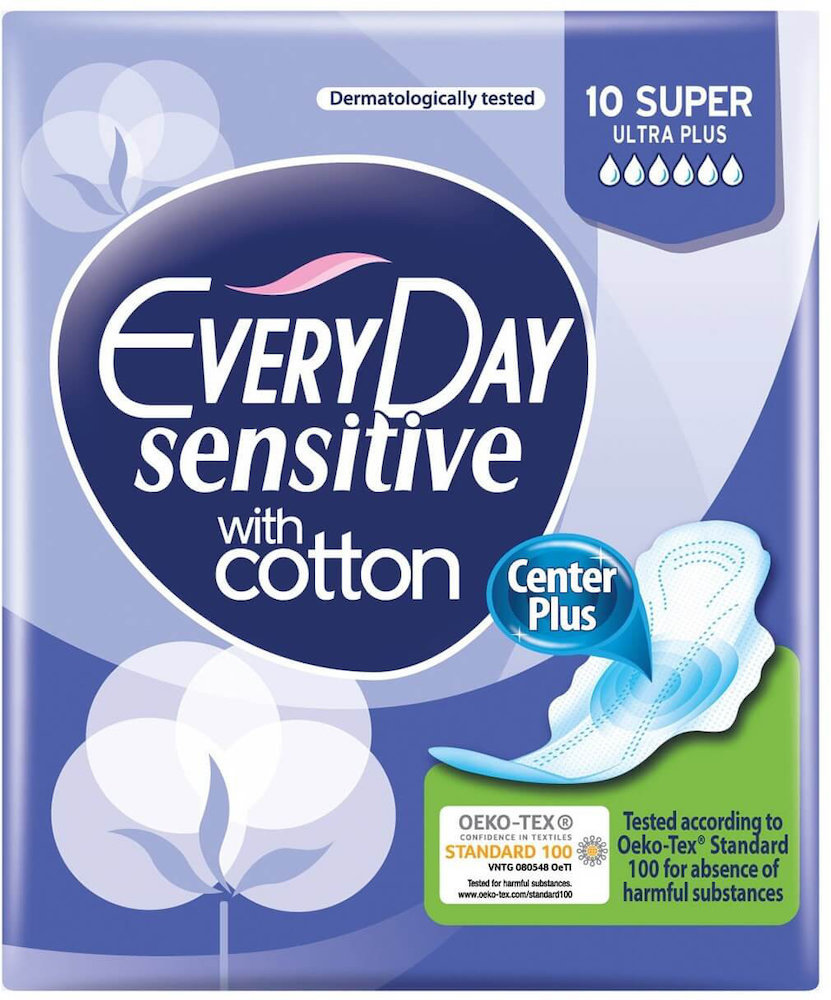 EveryDay Sensitive Super Ultra Plus Sanitary Napkin 10τμχ