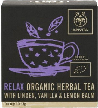 Apivita Organic Herbal Tea Relax 10sachets 