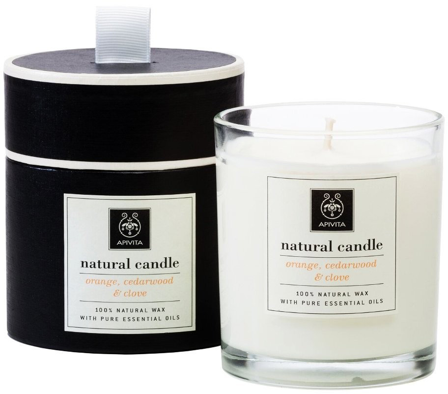 Apivita Natural Candle Orange Cedarwood & Clove  235gr