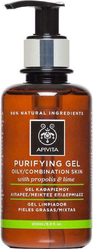 Apivita Cleansing Gel for Oily Combination Skin 200ml