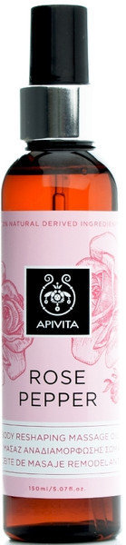 Apivita Rose Pepper Body Reshaping Massage Oil 150ml