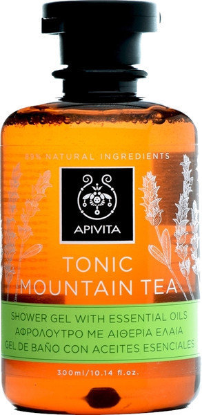 Apivita Tonic Mountain Tea Shower Gel 300ml