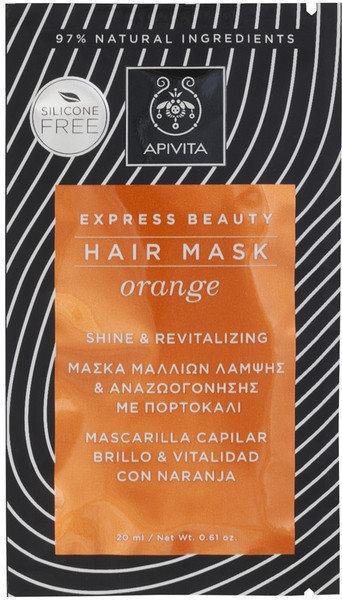 Apivita Hair Mask Orange Shine & Revitalizing 20ml