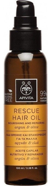 Apivita Rescue Hair Oil Argan & Olive 100ml