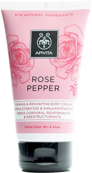 Apivita Rose Pepper Firming & Reshaping Body Cream 150ml Apivita Rose Pepper Firming & Reshaping Body Cream 150ml