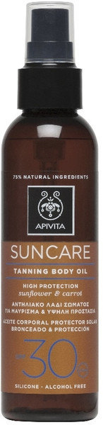 Apivita Suncare Tanning Body Oil SPF30 150ml
