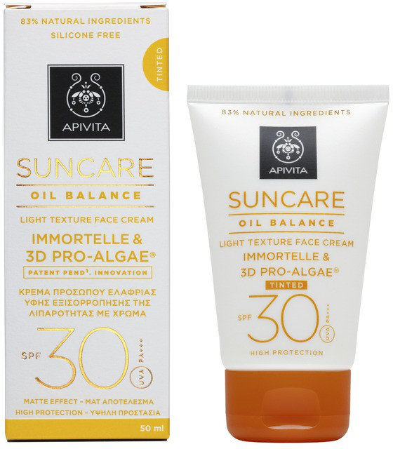 Apivita Suncare Oil Balance Tinted Light SPF30 50ml